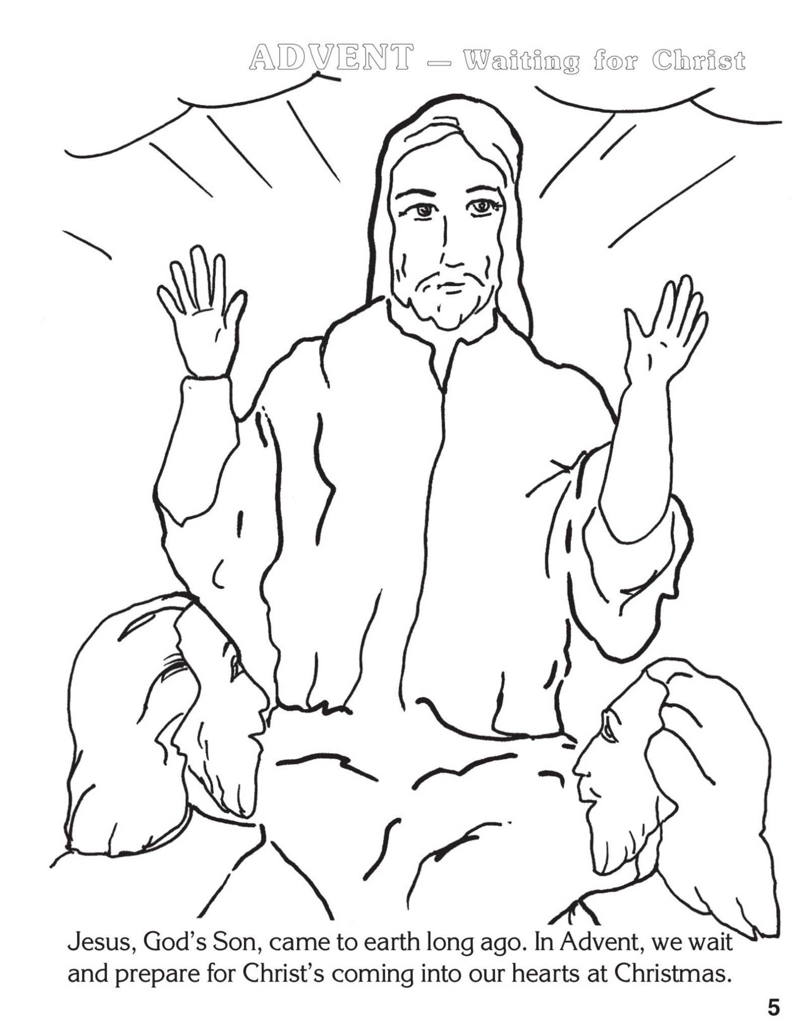 Catholic Book Publishing Coloring Book About Advent