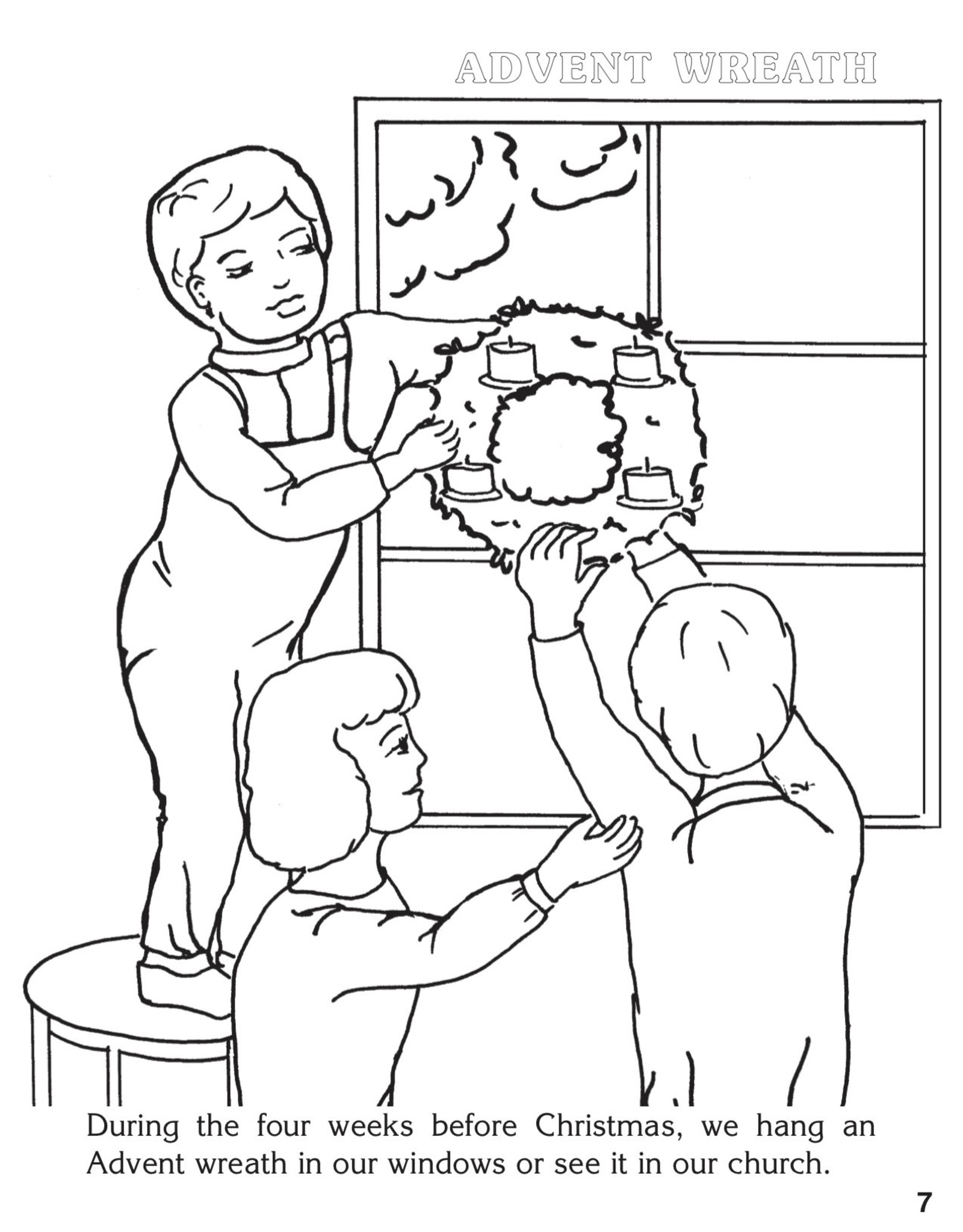 Catholic Book Publishing Coloring Book About Advent