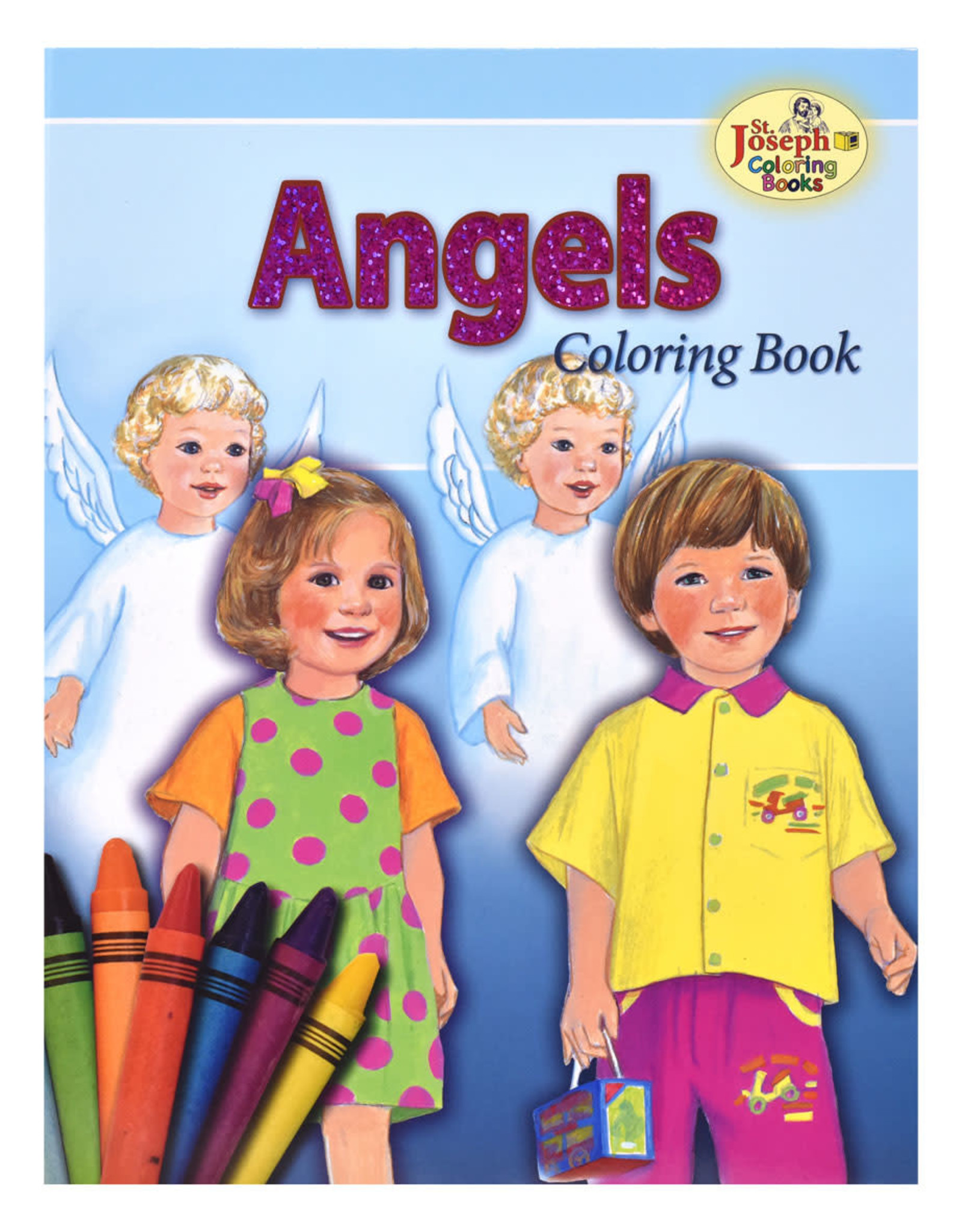 Catholic Book Publishing Coloring Book About the Angels, with pictures and rhymes by Emma McKean