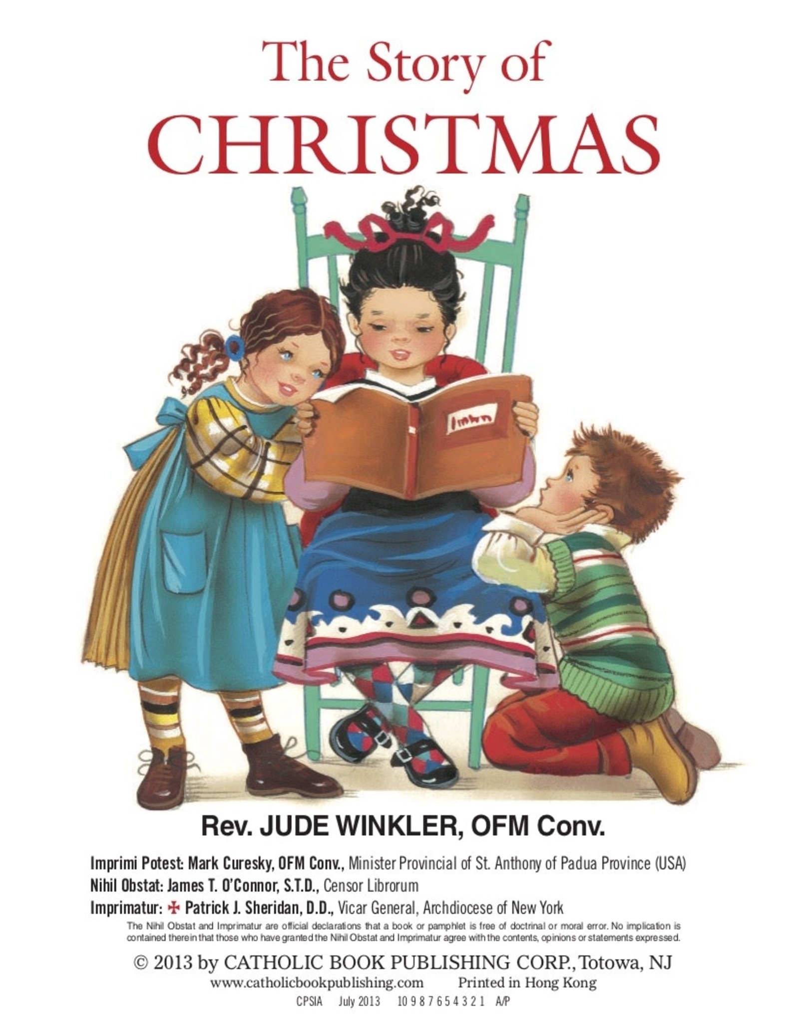 Catholic Book Publishing The Story of Christmas, by Jude Winkler (hardcover)