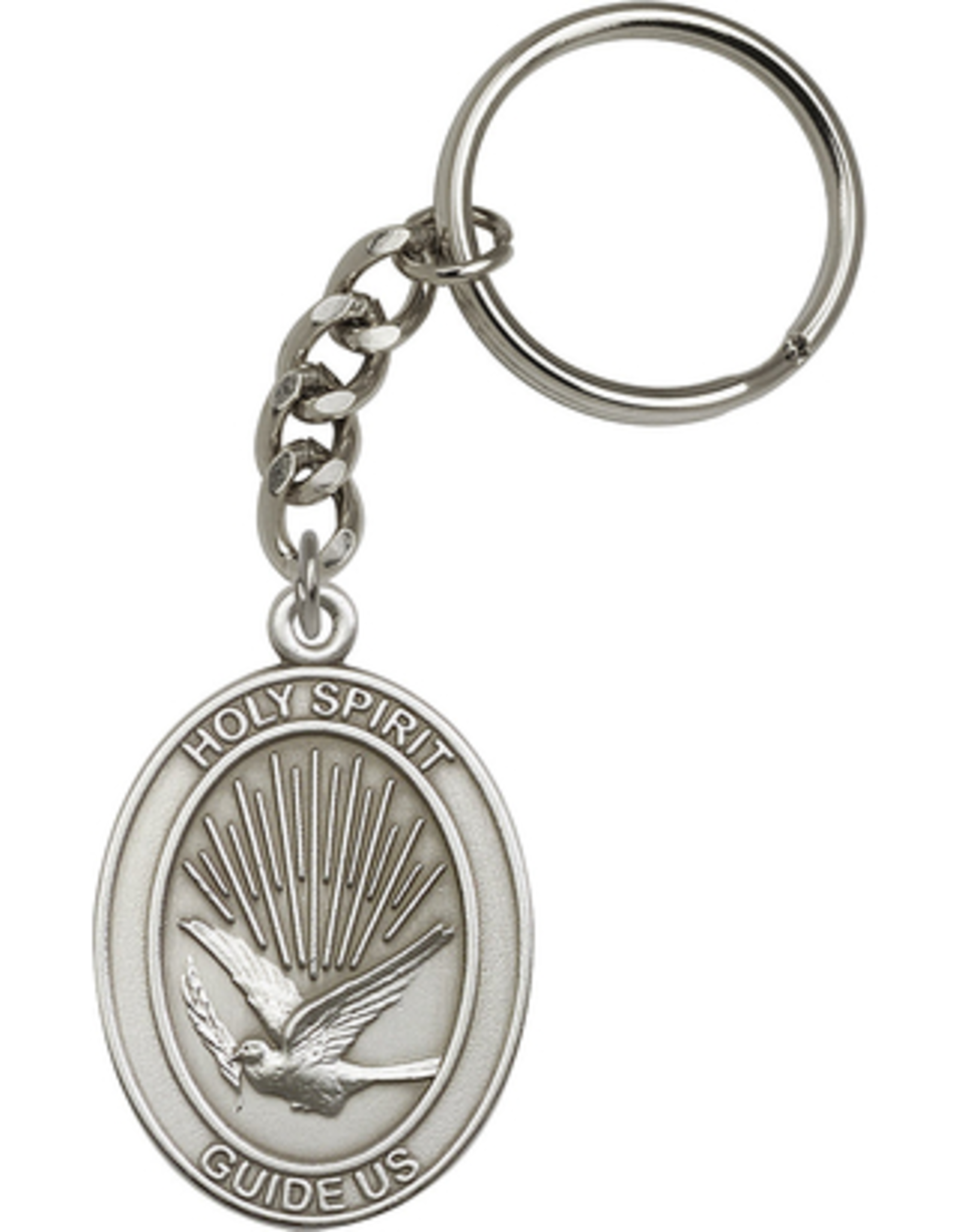 Bliss Manufacturing Antique Silver Holy Spirit Keychain