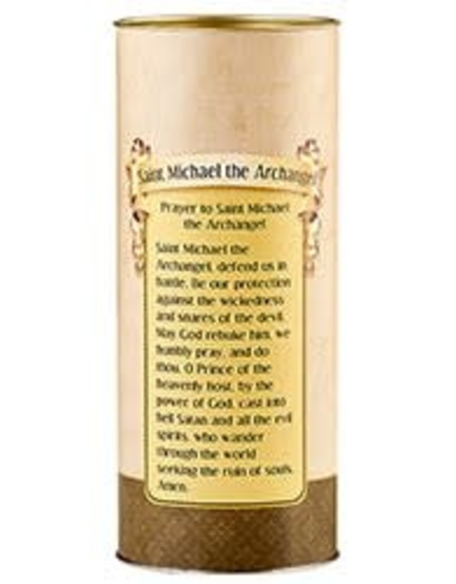 Devotional Candle:  St. Michael (tin)