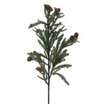 XPE84F-GN: 36" PINE BRANCH WITH CONE GREEN