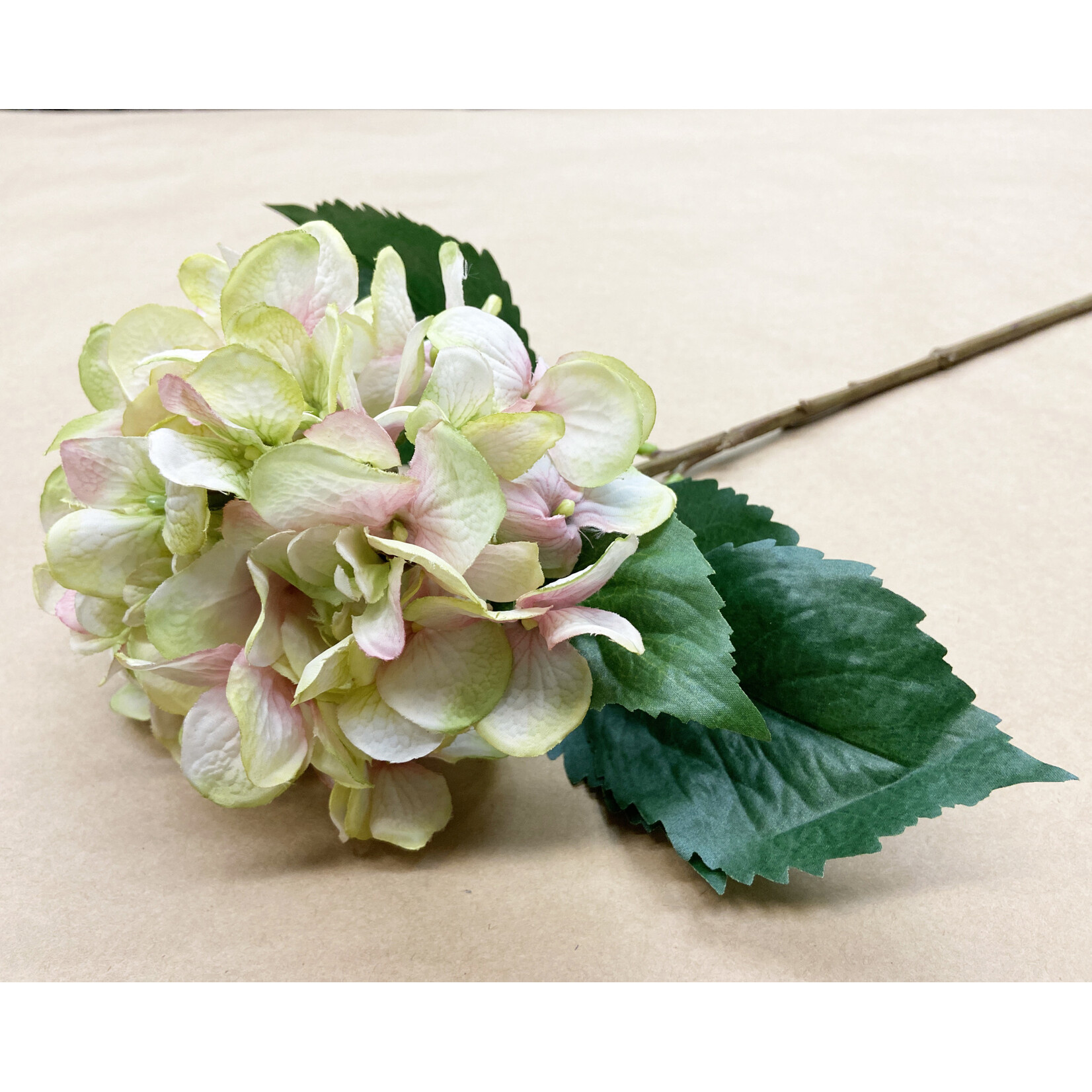 27" HYDRANGEA SPRAY PINK GREEN