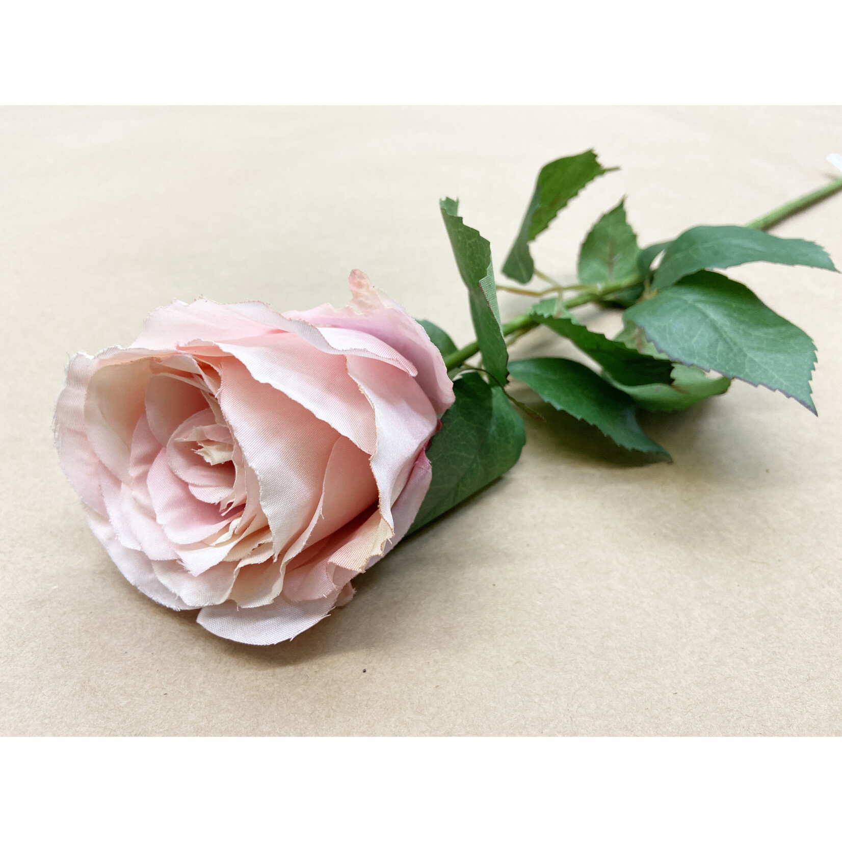 27.5" LG COTTAGE ROSE BUD SPRAY TWO TONE ROSE
