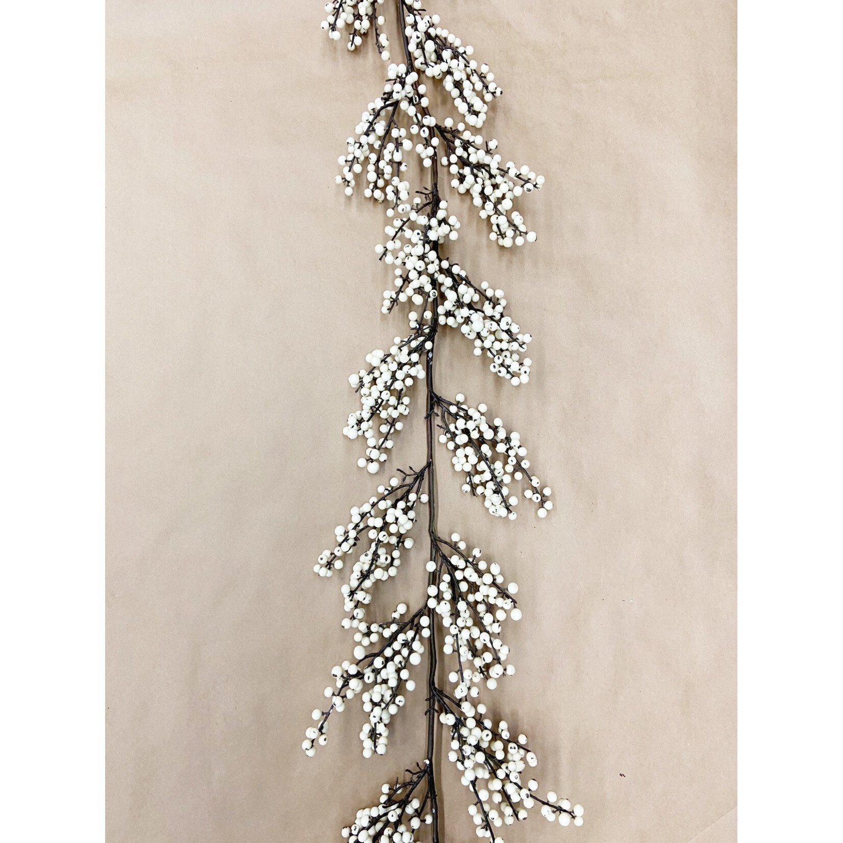 72" BERRY GARLAND WHITE