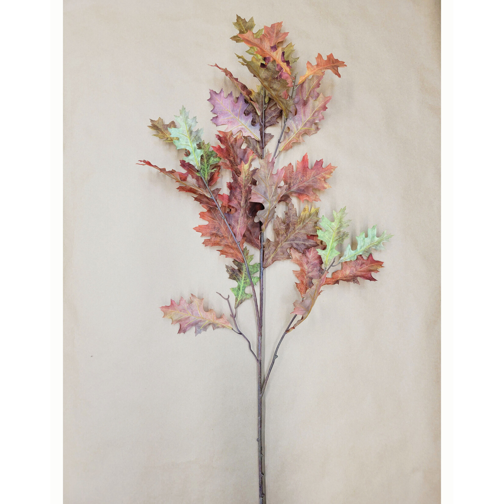 52" OAK BRANCH ORANGE GREEN