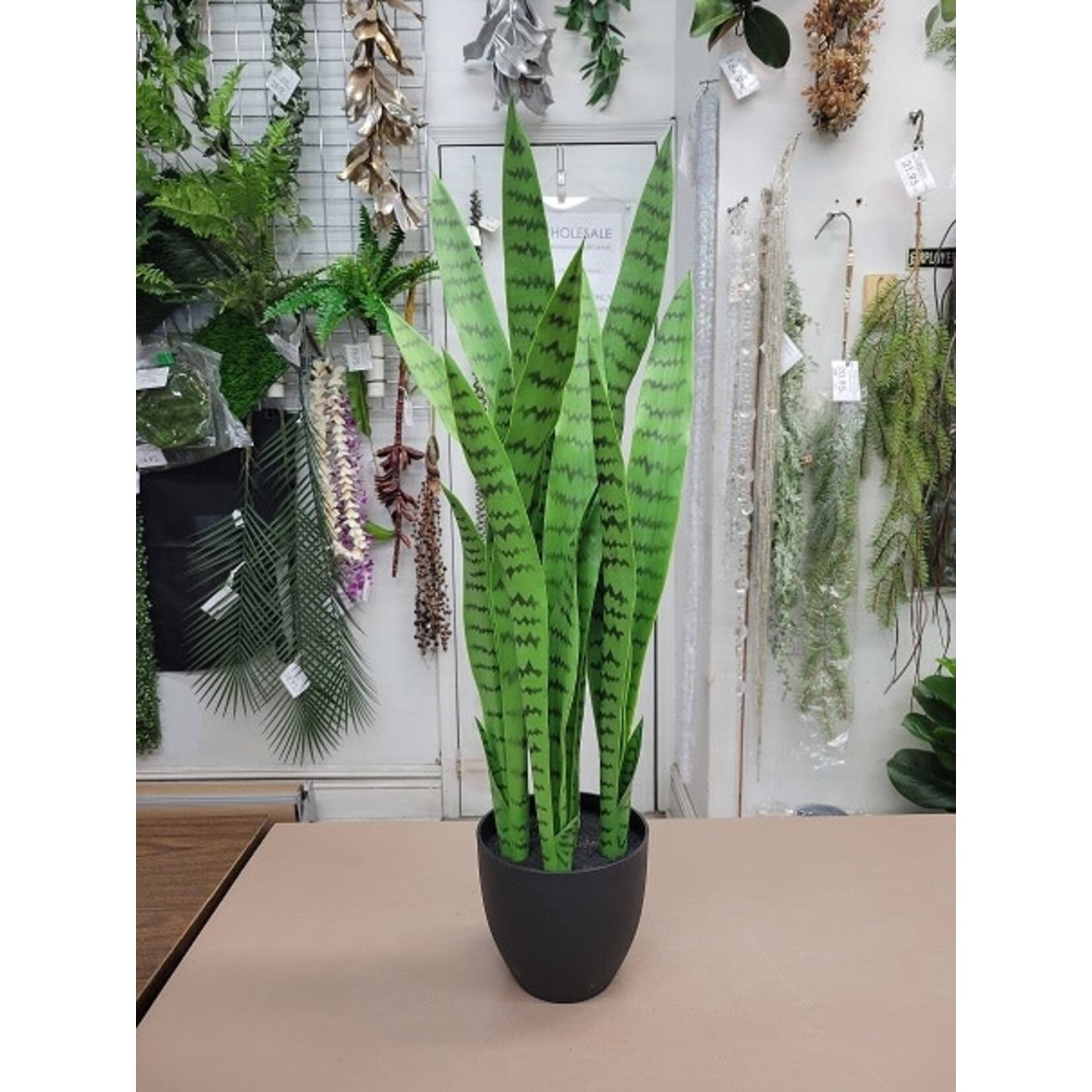 33" SANSEVIERIA PLANT IN POT GREEN