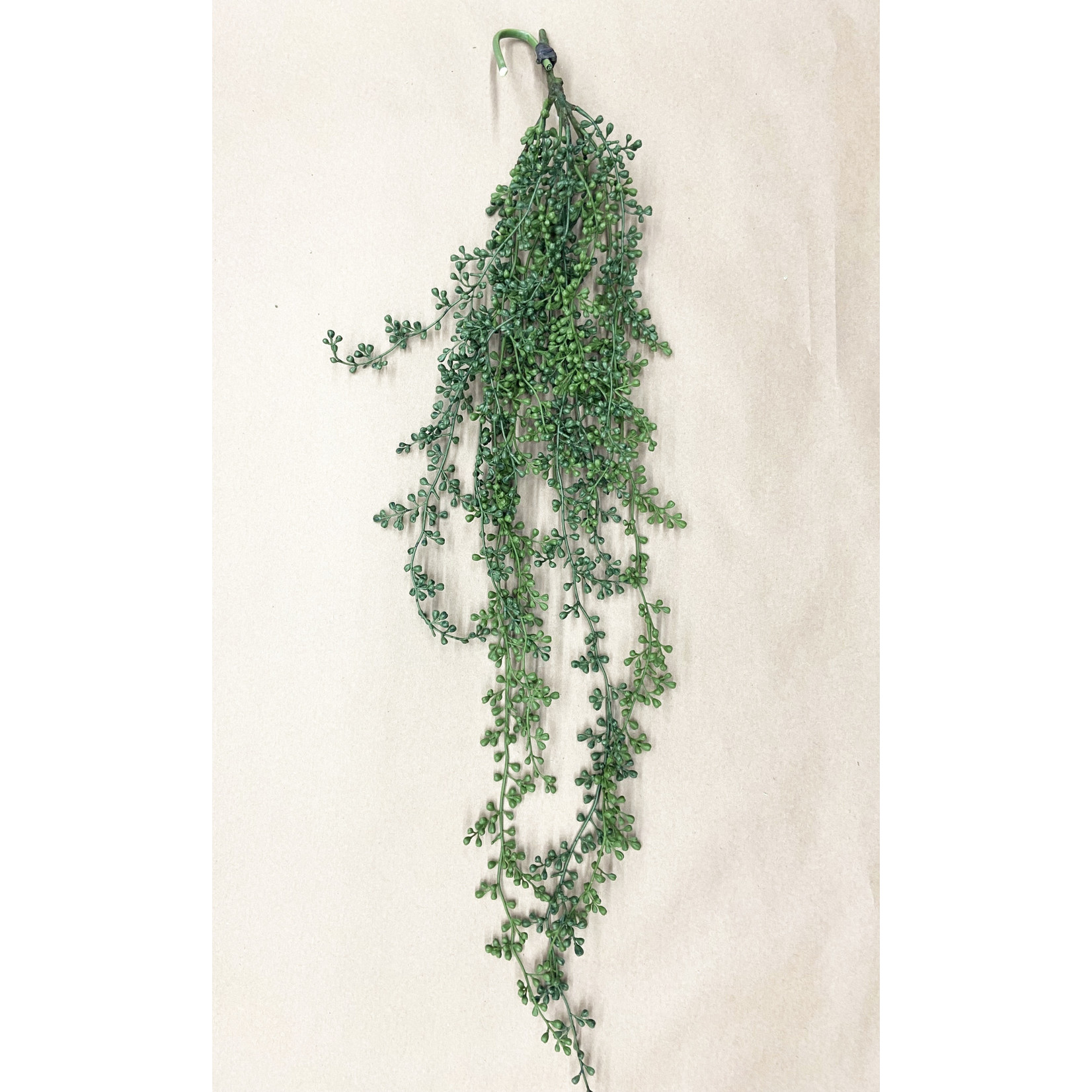 39" STRING OF PEARL HANGING SPRAY GREEN