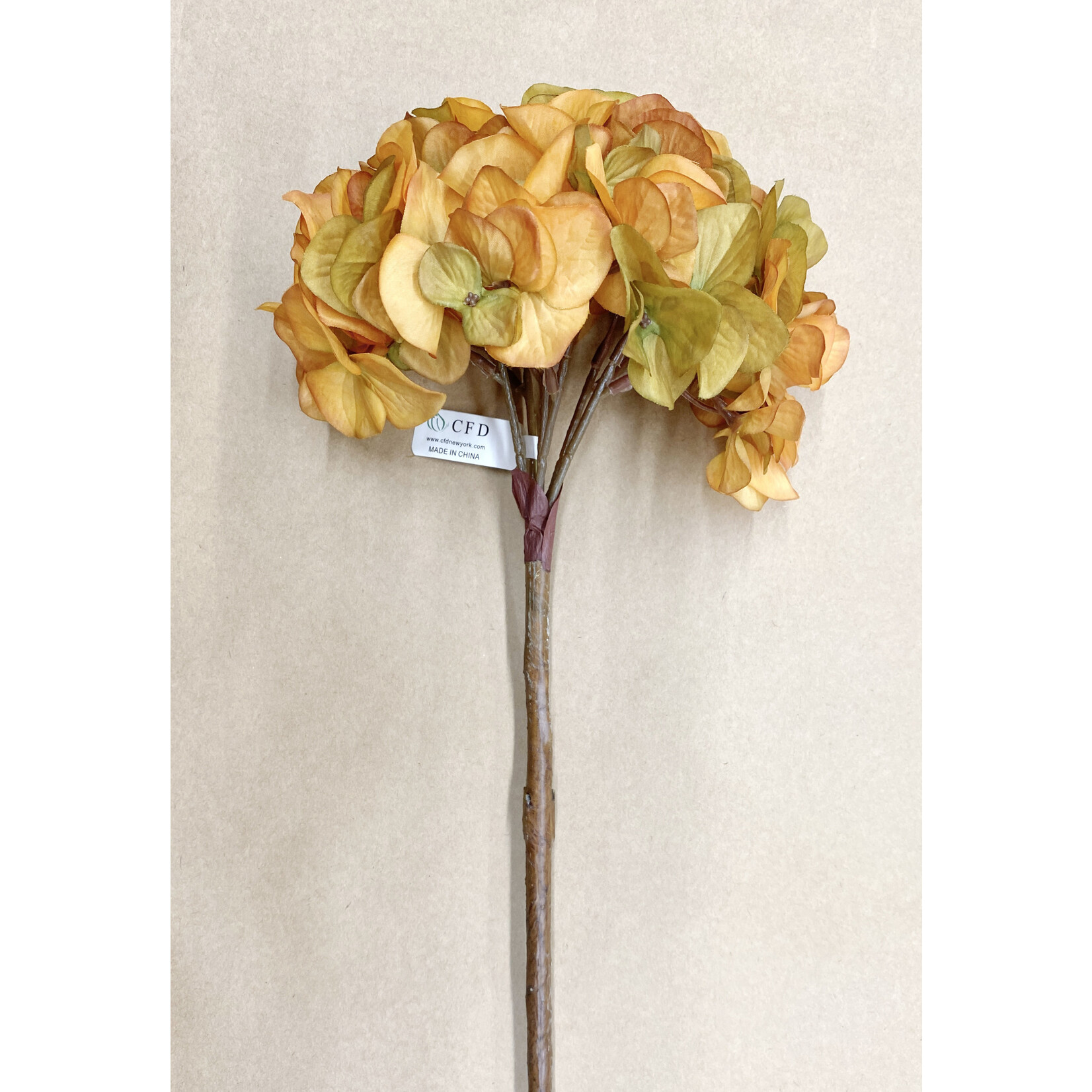 30" HYDRANGEA SPRAY AMBER TWO TONE