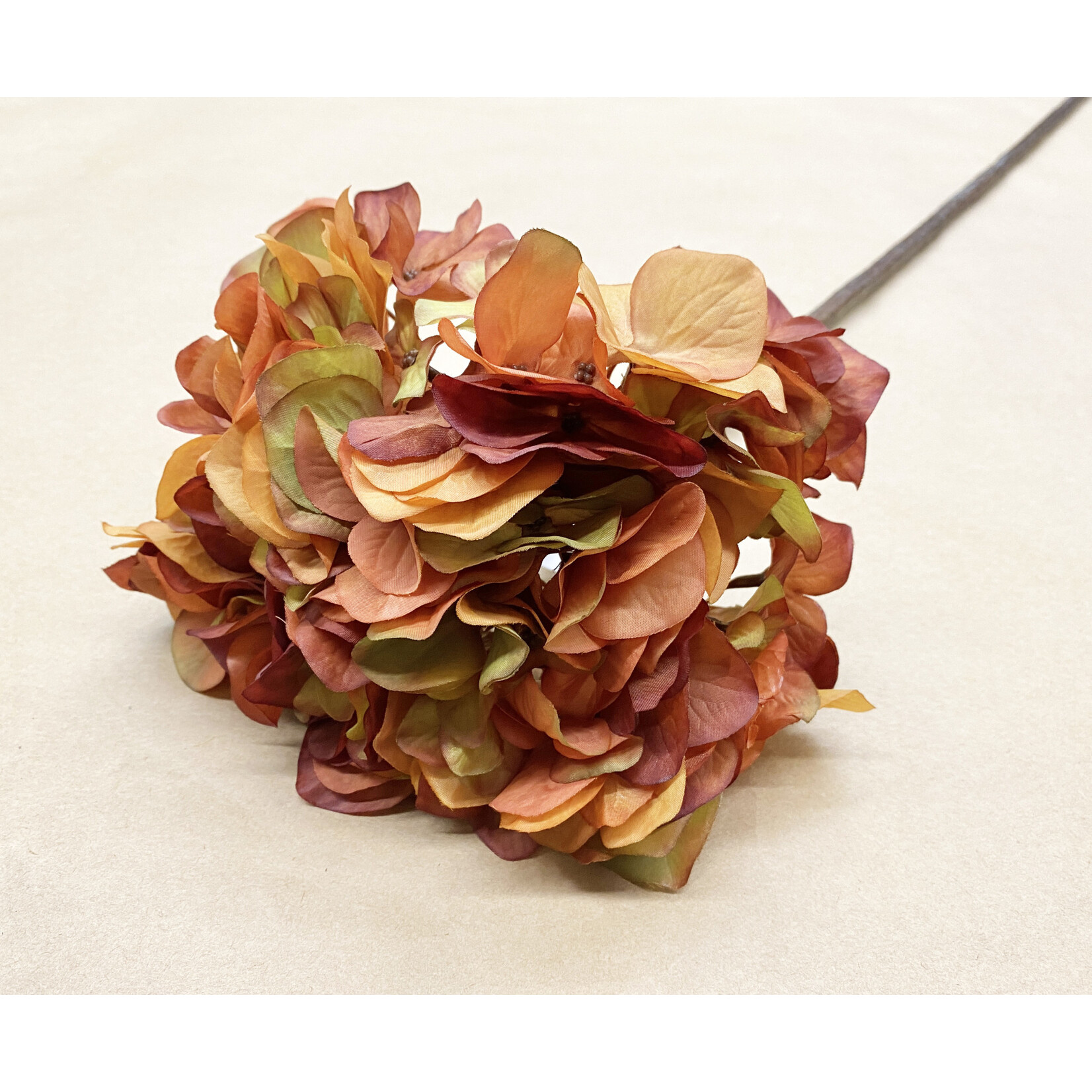 30" HYDRANGEA SPRAY TERRA COTTA BRICK