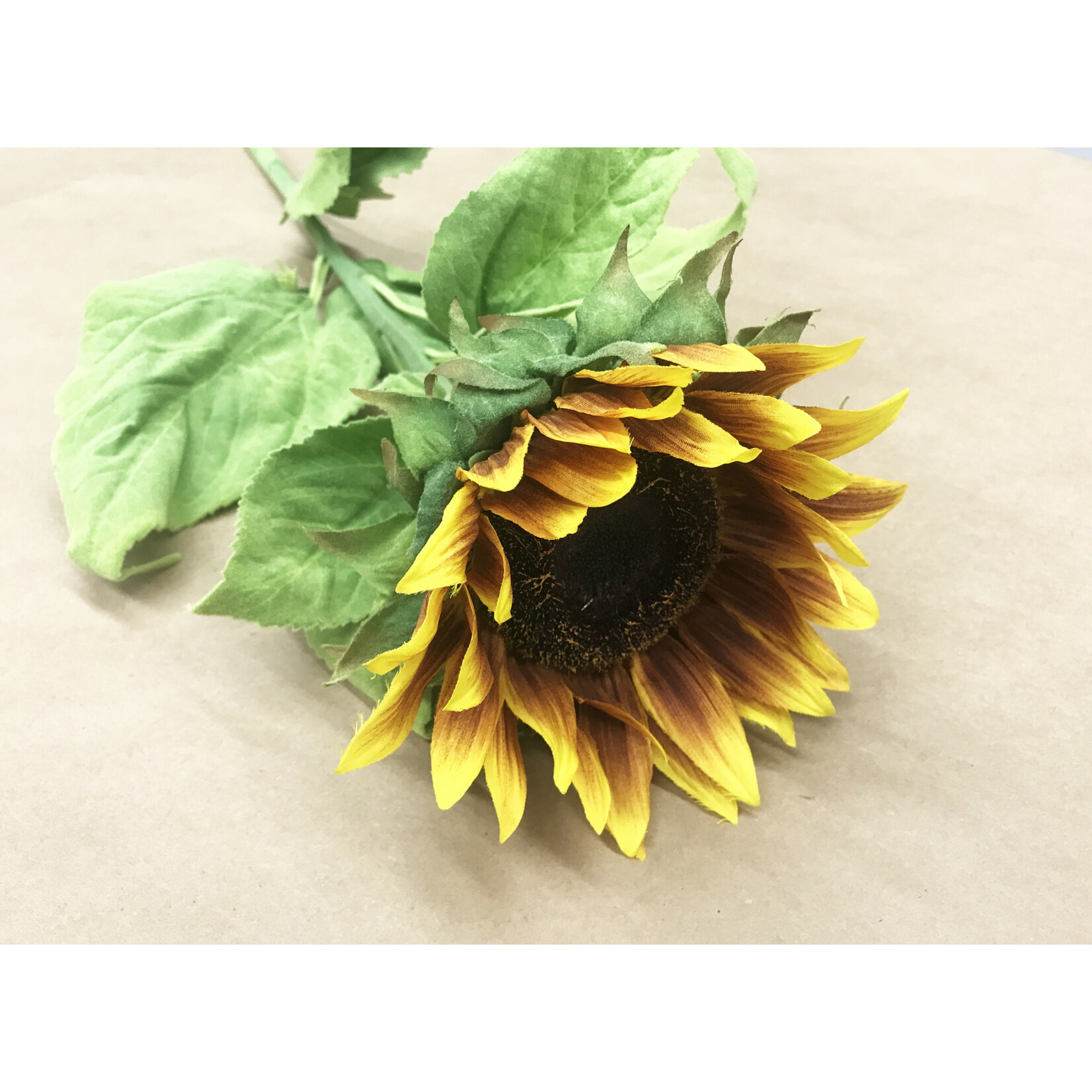 36" SUNFLOWER STEM YELLOW WITH BLACK CENTER