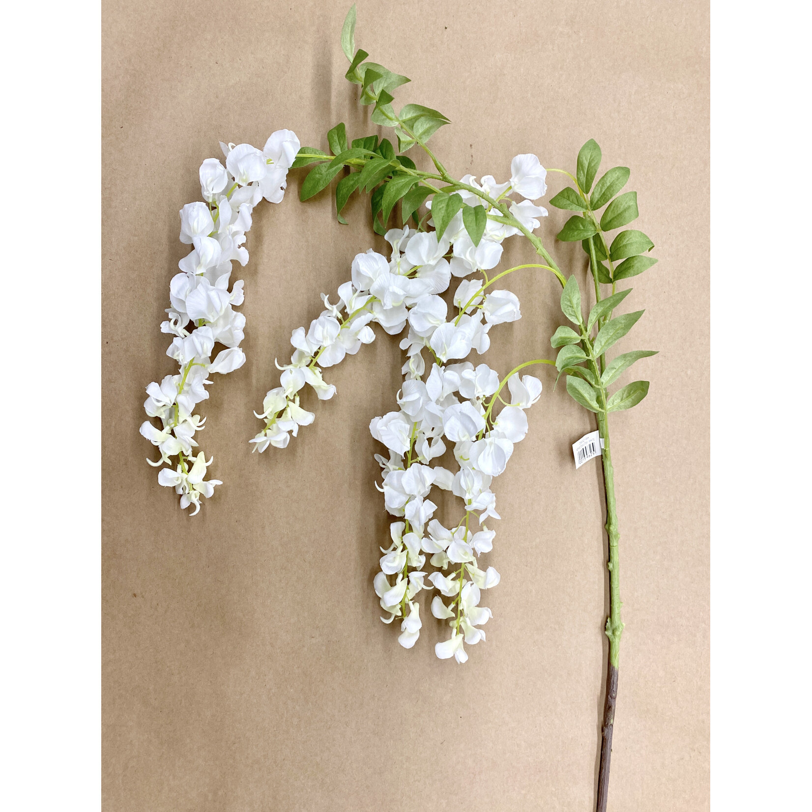 48" WISTERIA STEM WHITE