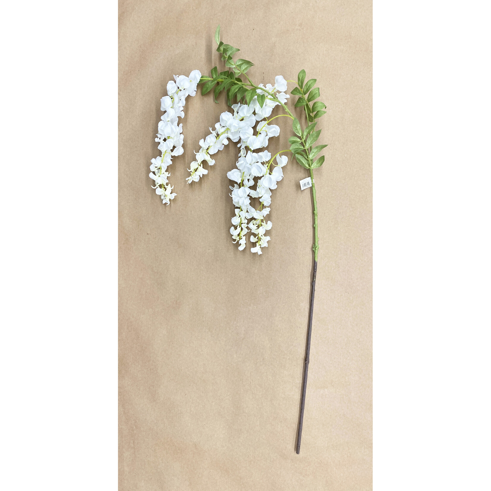 48" WISTERIA STEM WHITE
