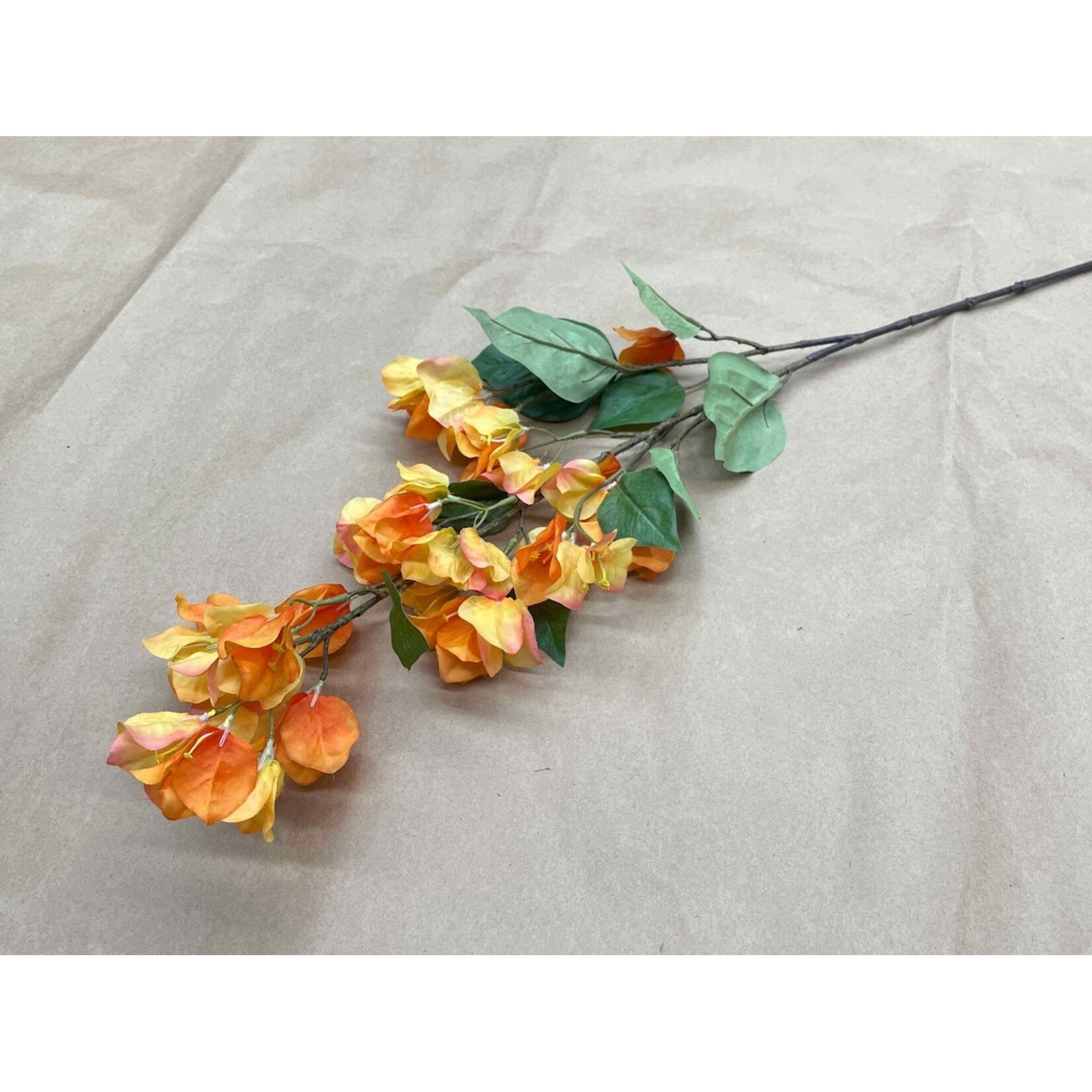 34" BOUGAINVILLEA SPRAY ORANGE PINK