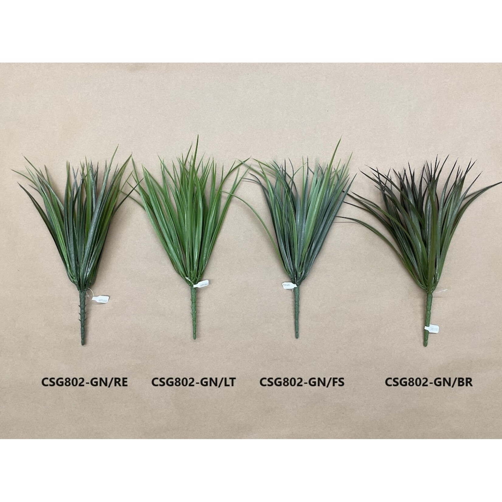 12" VANILLA GRASS BUSH LIGHT GREEN