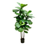 PLT329-GN: 70" FIDDLE LEAF PLANT IN POT GREEN