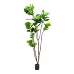 CTF080-GN: 8' EVA FIDDLE LEAF TREE IN POT