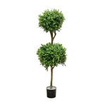 CBT324-GN/TT: 4.5' DOUBLE BALL BOXWOOD TOPIARY IN POT GREEN