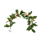 XGG096-GN: 5' MAGNOLIA LEAF GARLAND GREEN