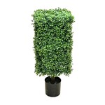 CBT008-GN: 32'' BOXWOOD SQUARE COLUMN TOPIARY GREEN