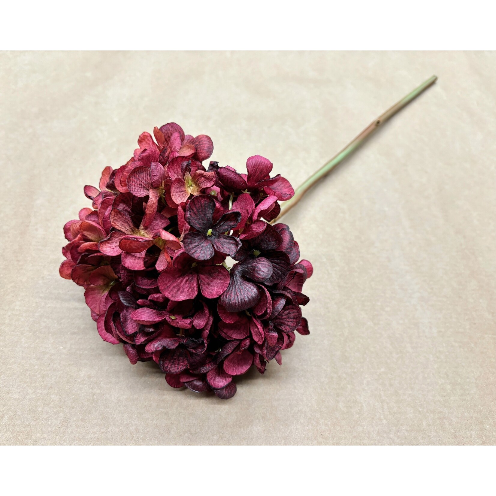 23.6" HYDRANGEA SPRAY BURGUNDY RED