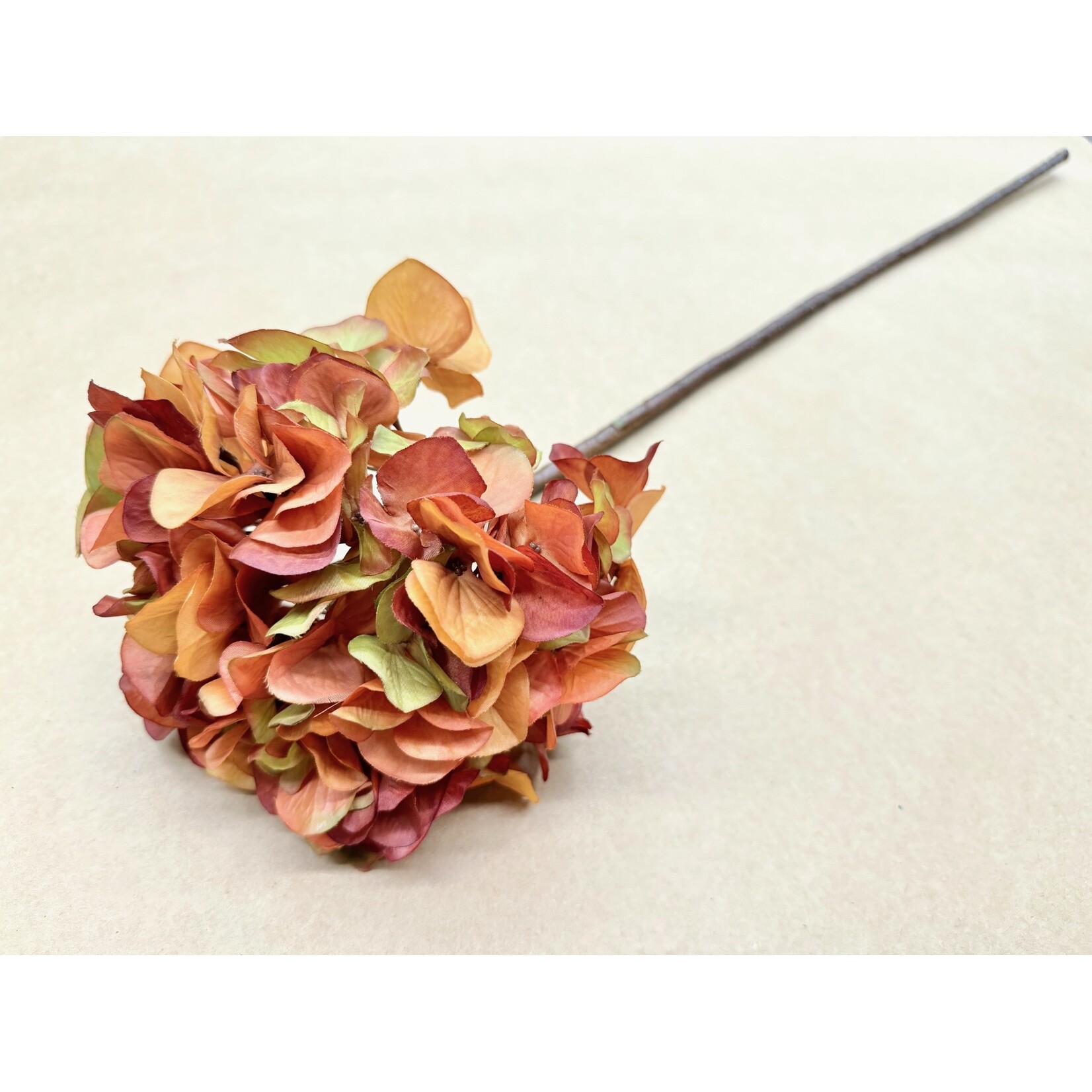 30" HYDRANGEA SPRAY TERRA COTTA BRICK