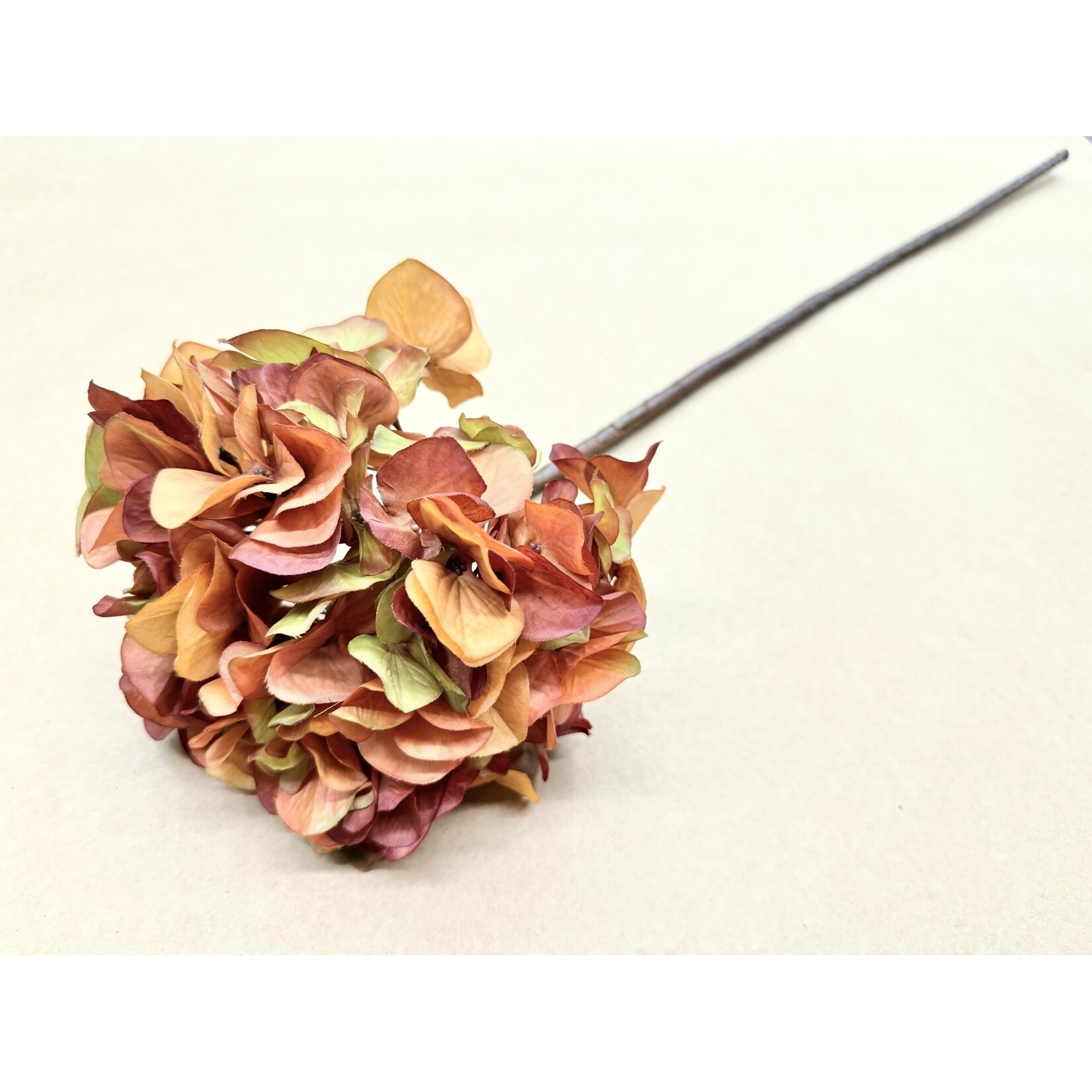 30" HYDRANGEA SPRAY TERRA COTTA BRICK