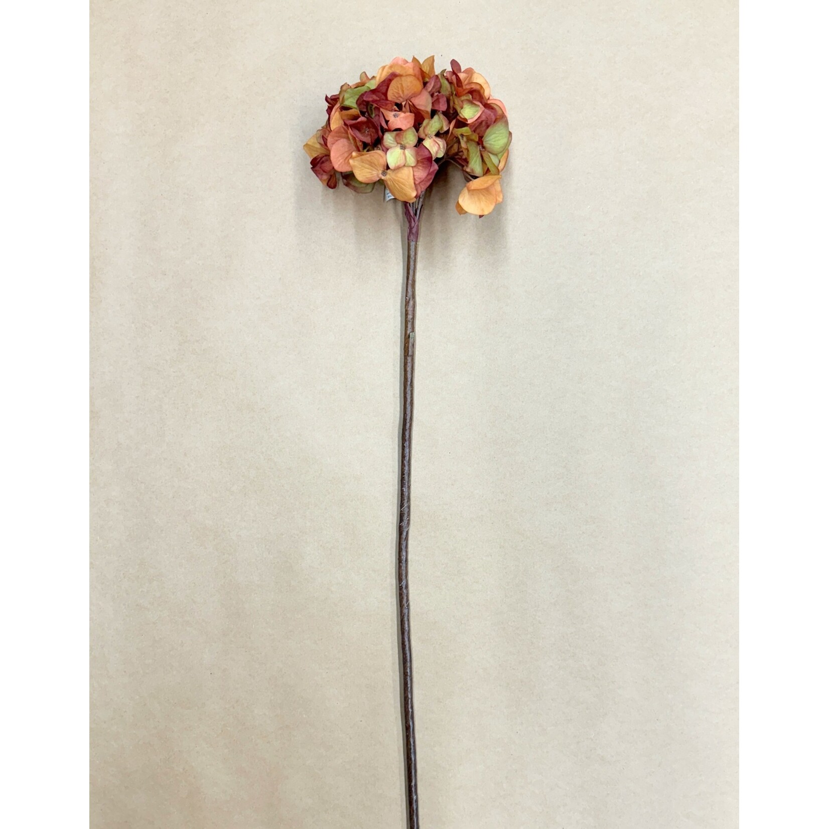 30" HYDRANGEA SPRAY TERRA COTTA BRICK