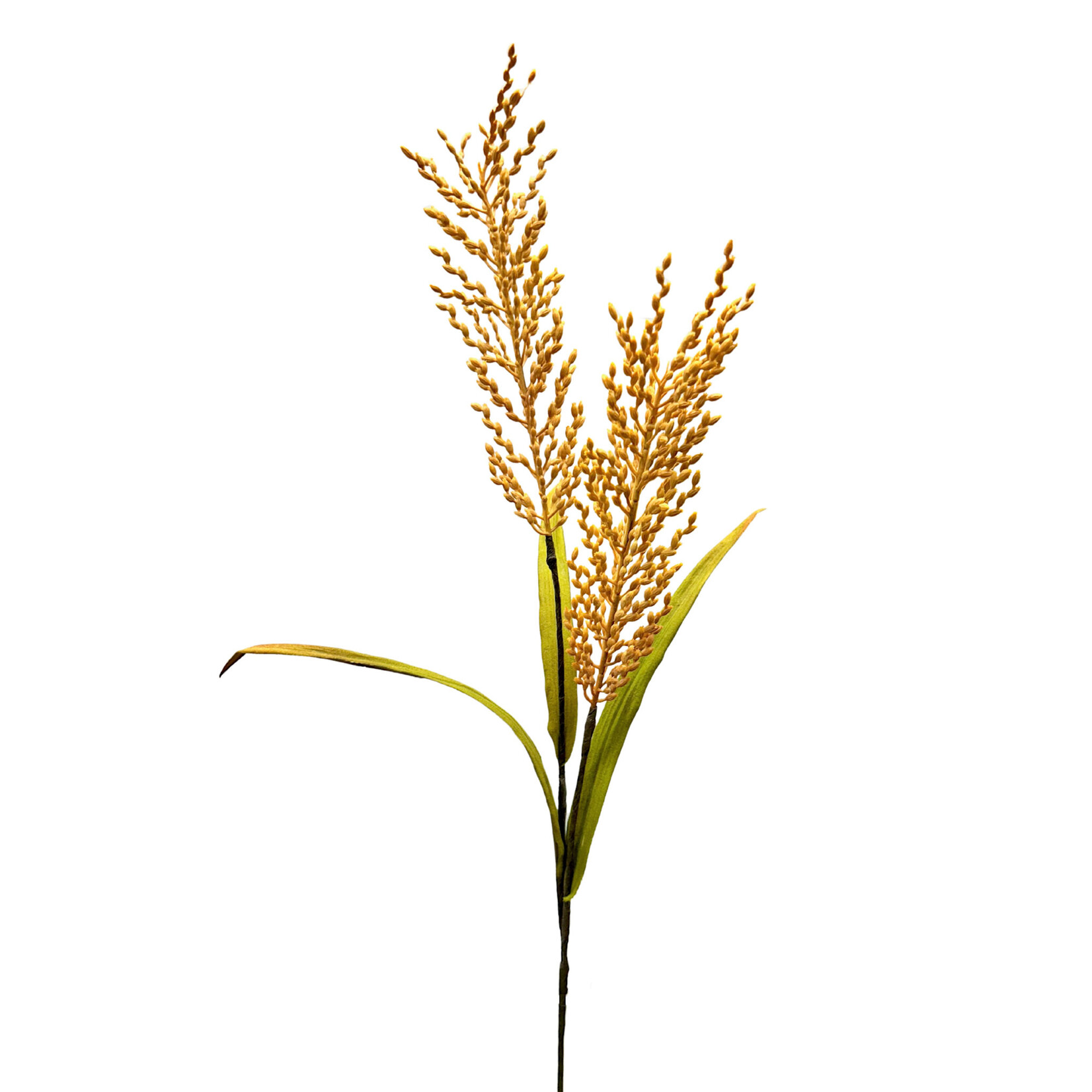 30" PLASTIC RICE SPRAY BROWN TAN