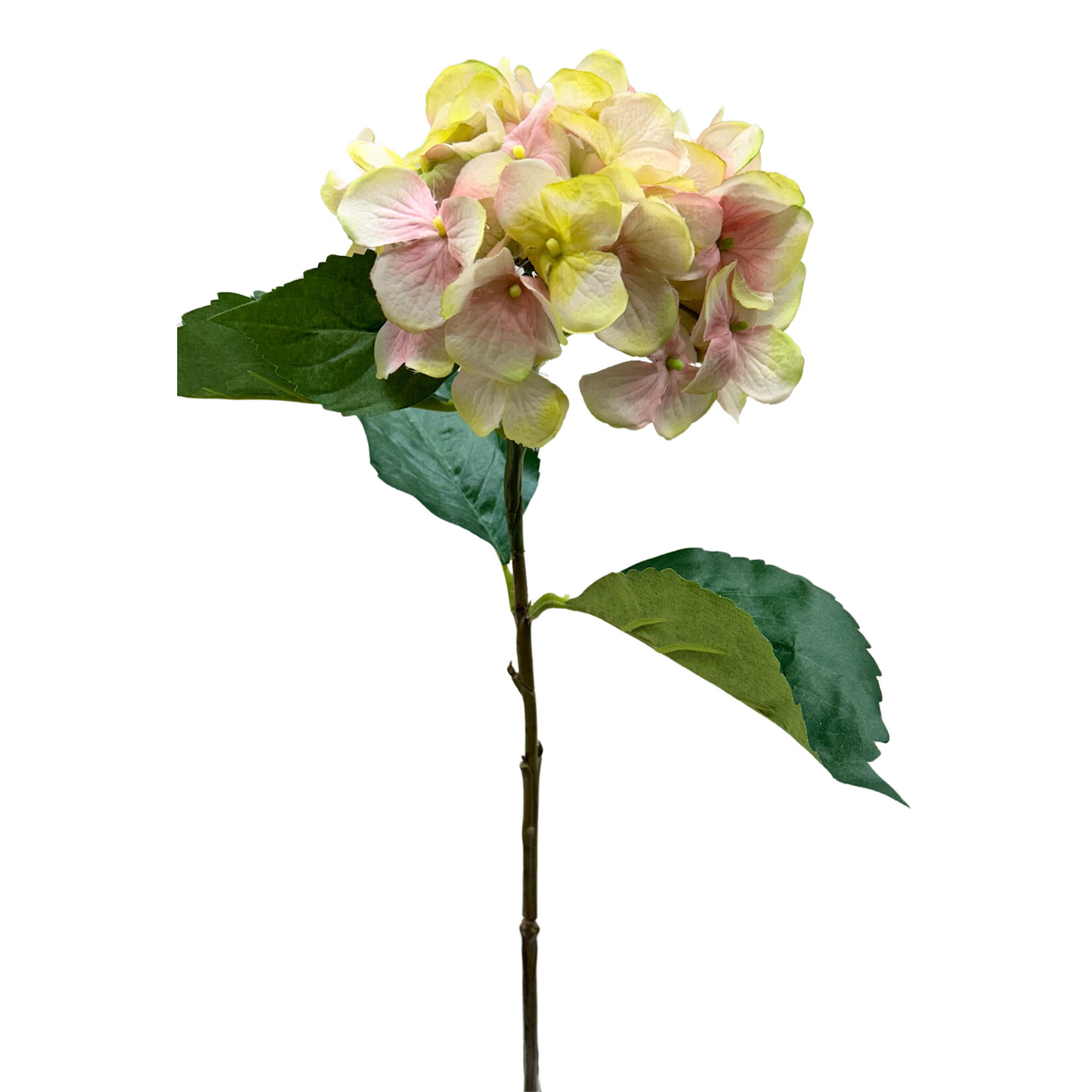 27" HYDRANGEA SPRAY PINK GREEN