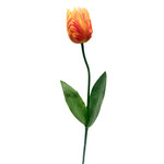 25" PARROT TULIP SPRAY ORANGE YELLOW