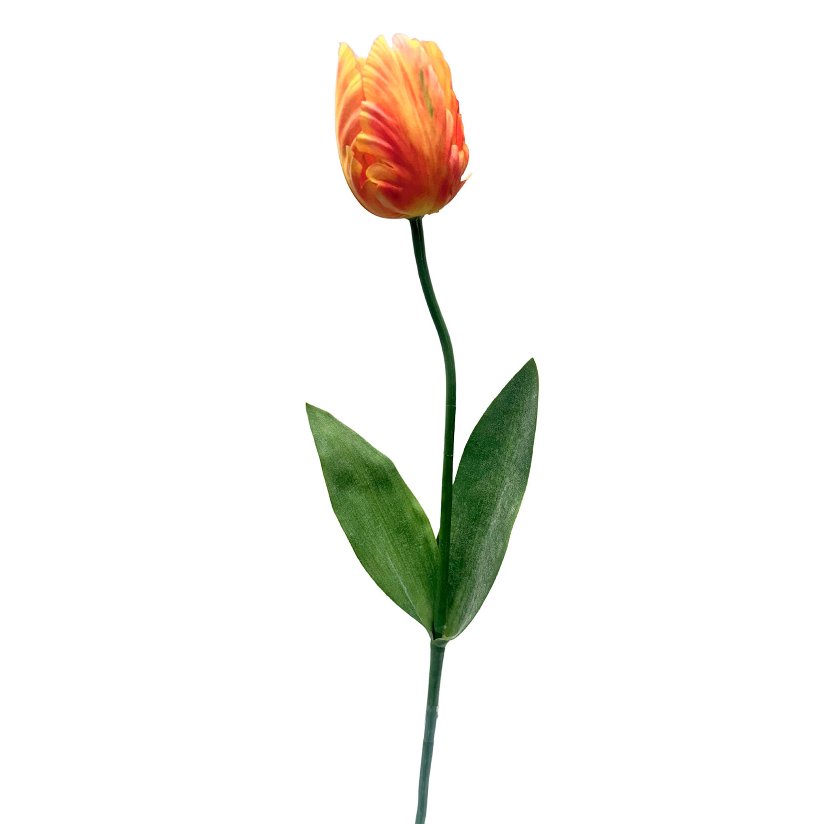 25" PARROT TULIP SPRAY ORANGE YELLOW