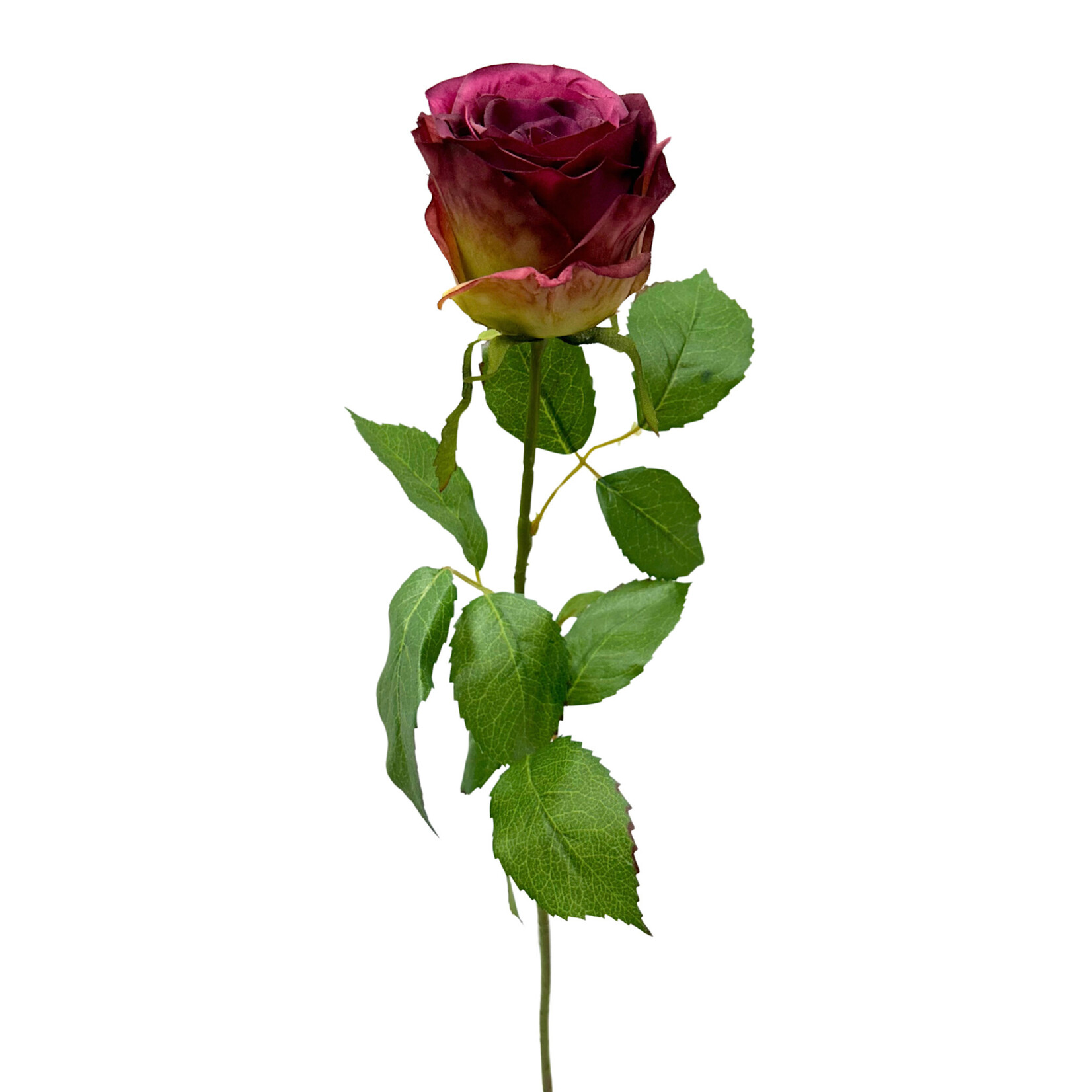 27.5" LG COTTAGE ROSE BUD SPRAY EGGPLANT