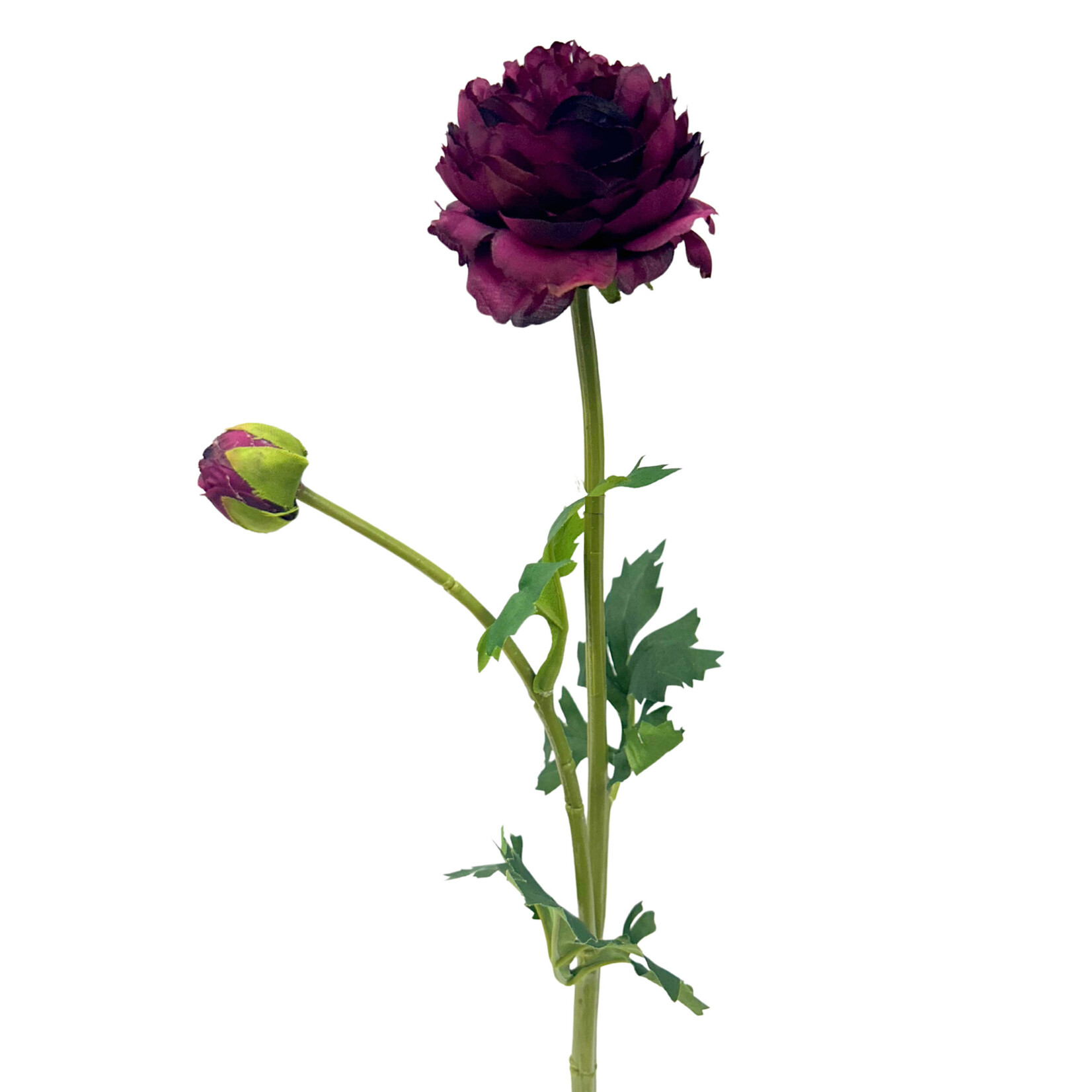 18.9" RANUNCULUS SPRAY WINE