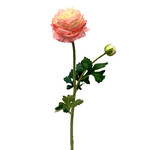 CSR727-PK/CR: 18.9" RANUNCULUS SPRAY PINK CREAM