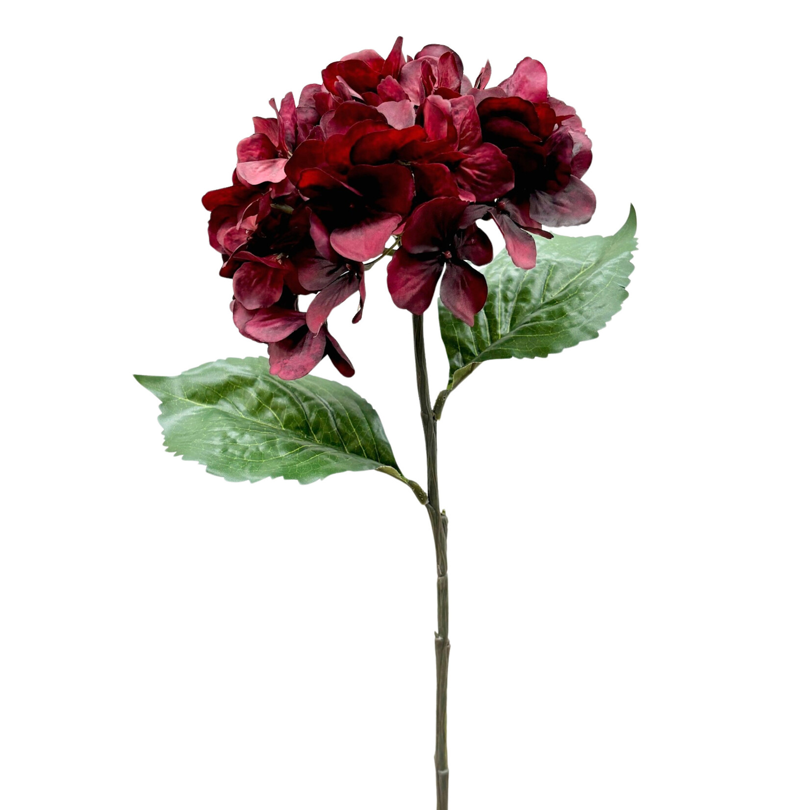 26.5" HYDRANGEA SPRAY BURGUNDY