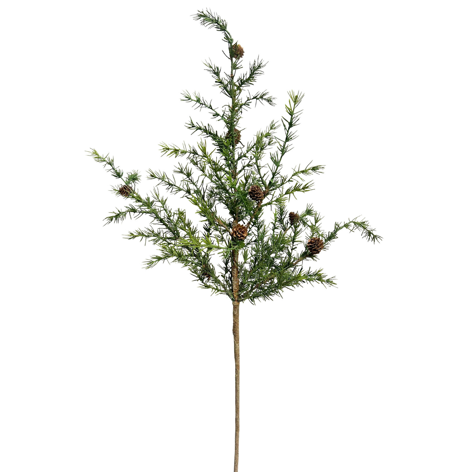 39.5" LARCH PINE SPRAY W/CONE GREEN BROWN