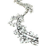 XBG733-WH: 72” BERRY GARLAND WHITE