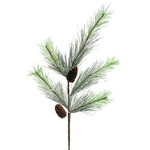 XPE519-GN/WH: 26” BLUE SPRUCE BRISTLE PINE PICK GREEN WHITE
