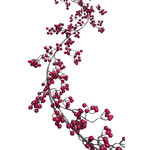 XBG733-RE: 72” BERRY GARLAND RED
