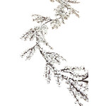 XBG183-WH: 72” BERRY GARLAND WHITE