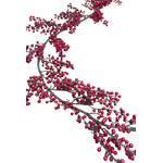XBG183-RE: 72” BERRY GARLAND RED