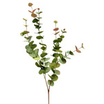 CGE390-GN/BU: 40” EUCALYPTUS SPRAY GREEN BURGUNDY