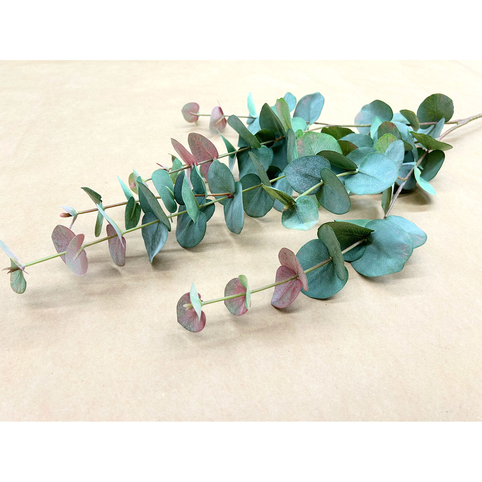 40" EUCALYPTUS SPRAY GREEN BURGUNDY