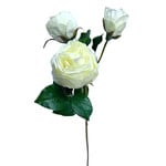 CSR160-WH: 21” NATURAL TOUCH ROSE SPRAY WHITE