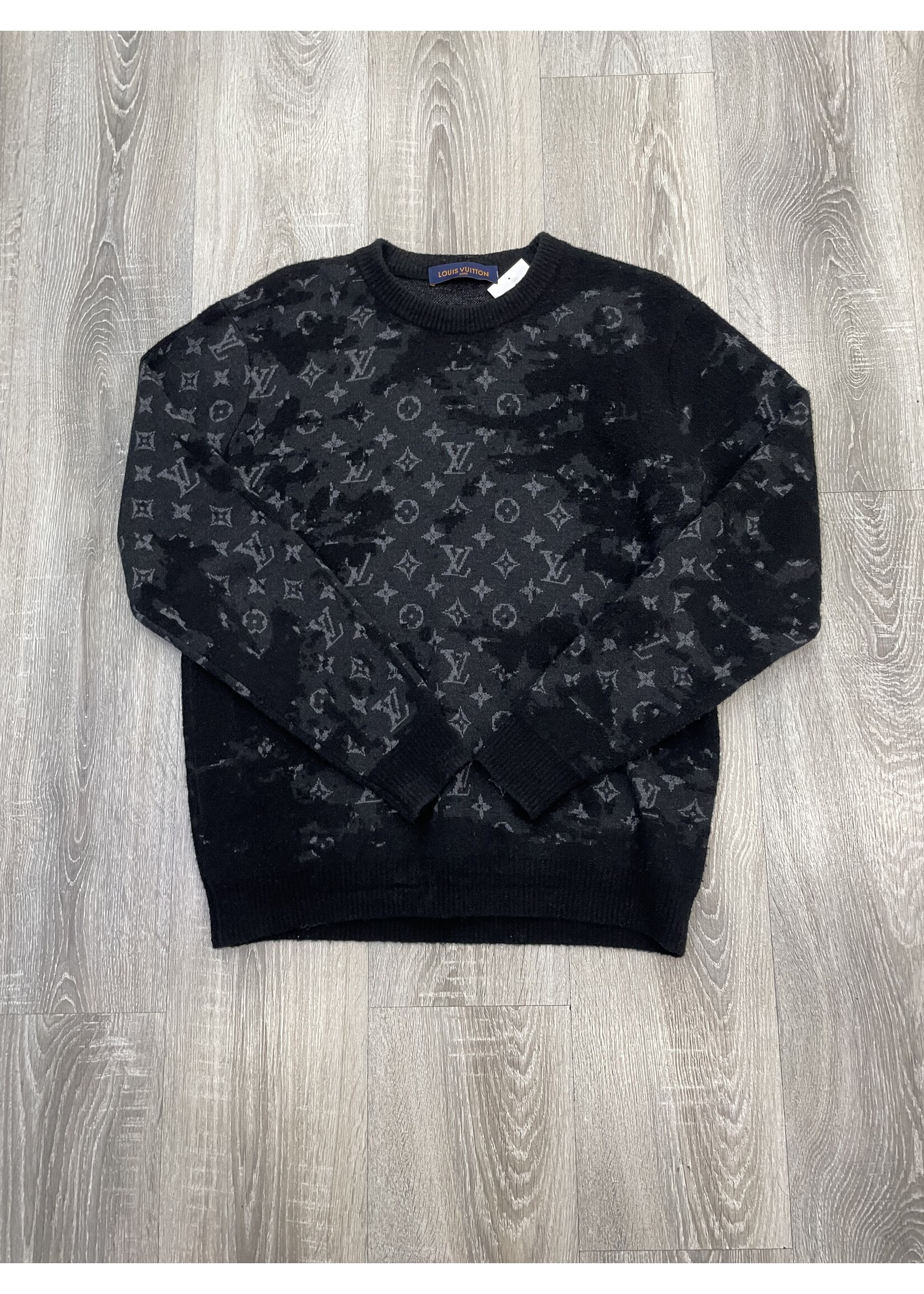 LOUIS VUITTON DISTRESSED MONOGRAM SWEATER