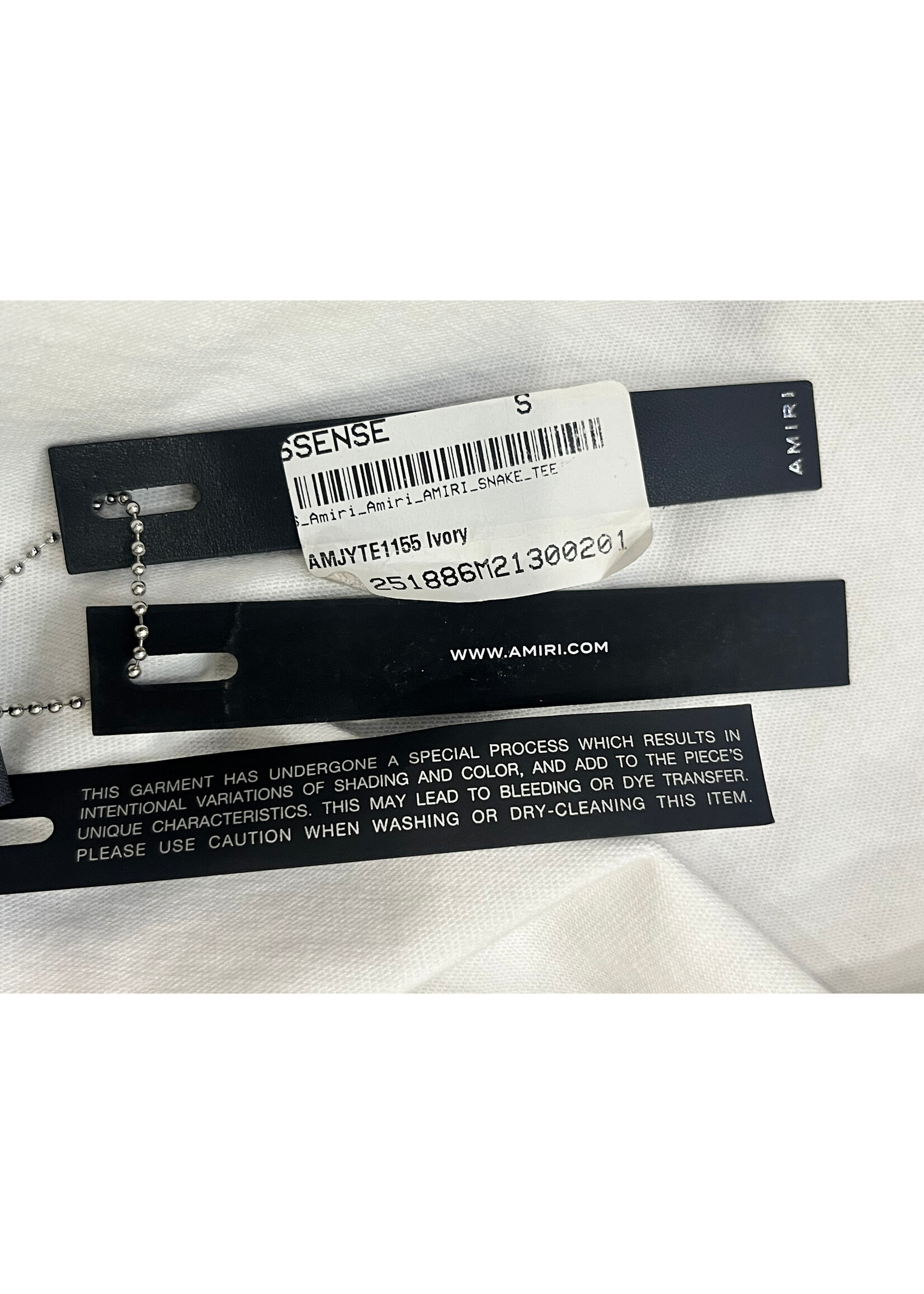 Amiri snake White tee