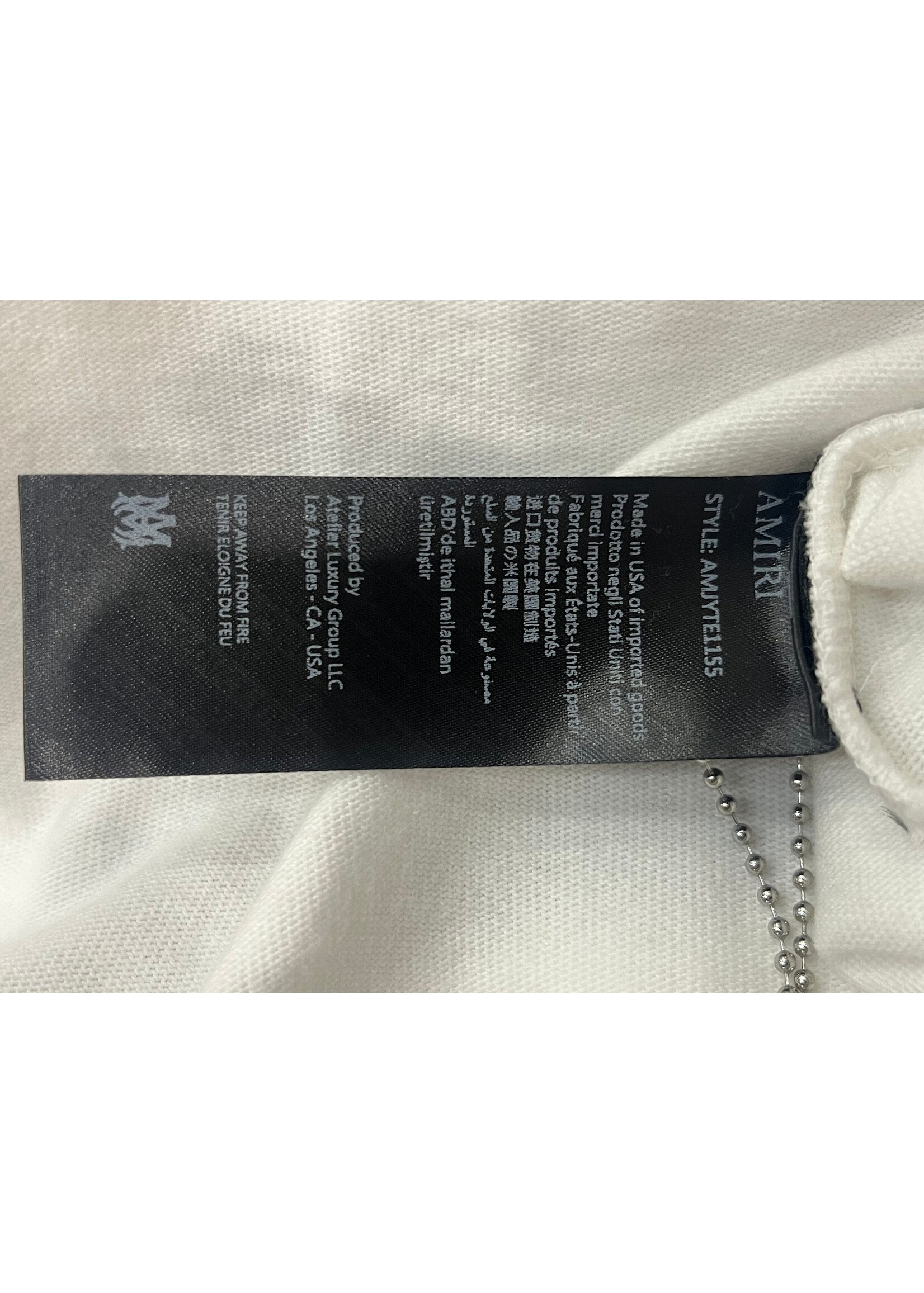 Amiri snake White tee