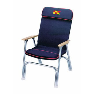 Springfield Marine White Deluxe Folding Deck Chair - Fogh Boat